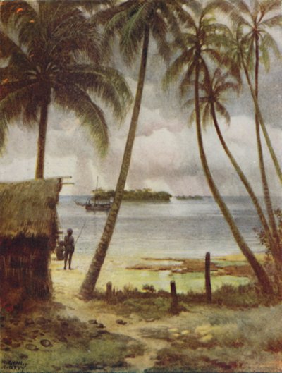 Lagúna, Salamon-szigetek, 1923. alkotó: Unbekannt