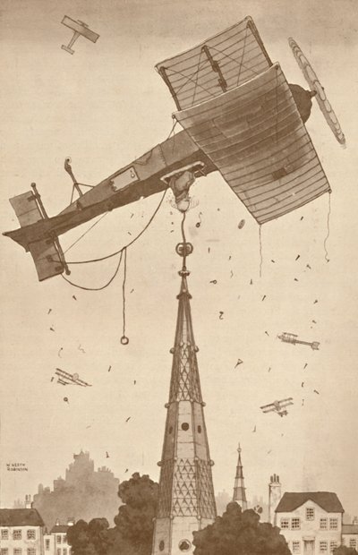 Egy hurokhurok mélyen gondolkodva vakarja a fejét egy nehéz probléma miatt, 1927 alkotó: Unbekannt