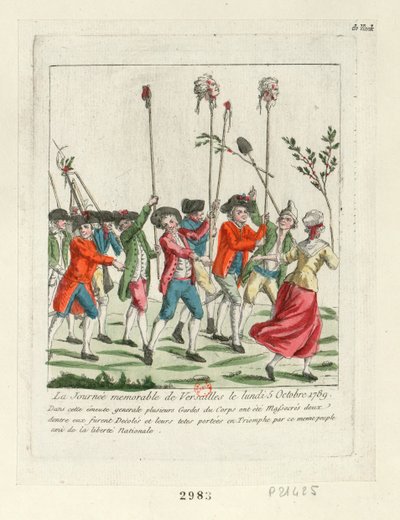 Egy emlékezetes nap Versailles-ban, 1789, 1789. alkotó: Unbekannt