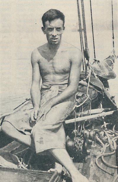 Egy modern Ulysses. Gerbault a Fidzsi-szigeteken lévő Suvában készült, 1936-ban alkotó: Unbekannt