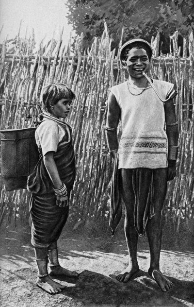 Egy moi házaspár a falu palánkján, Afrika, 1922 alkotó: Unbekannt