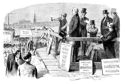 A Reform Act demonstrációja, Birmingham, West Midlands, c1832 c1895 alkotó: Unbekannt