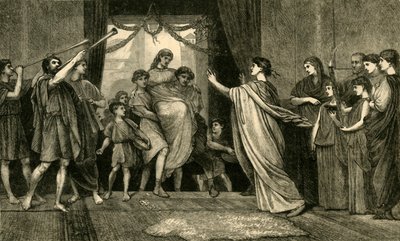 Római esküvő. - A menyasszonyok hazatérése, 1881. alkotó: Unbekannt