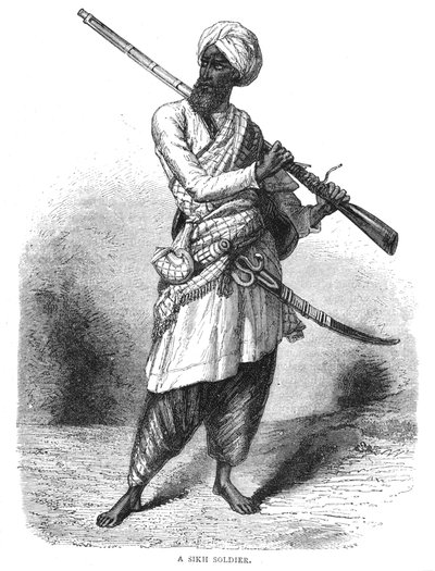 Egy szikh katona, 1880 alkotó: Unbekannt