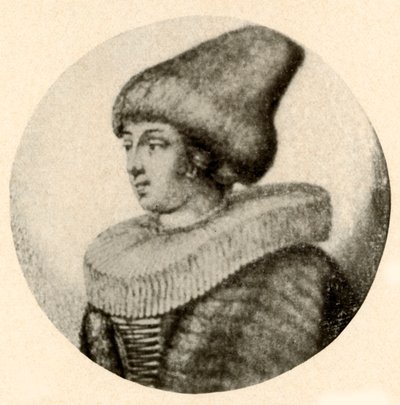 Svéd hölgy hegyes szőrme sapkában és fodrászatban, 1640, 1937. alkotó: Unbekannt