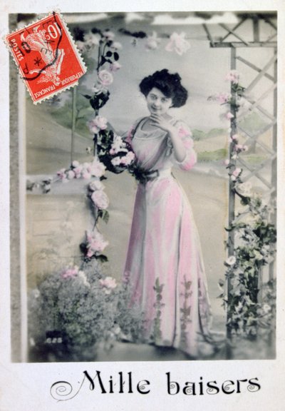 Ezer csók, francia képeslap, c1900 alkotó: Unbekannt