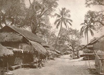 Tipikus burmai falusi jelenet, 1900. alkotó: Unbekannt