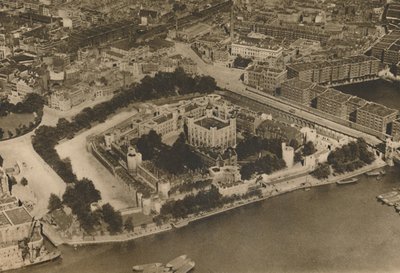 Erődjének kilátása, William, a Hódító: A torony a levegőből, c1935. alkotó: Unbekannt