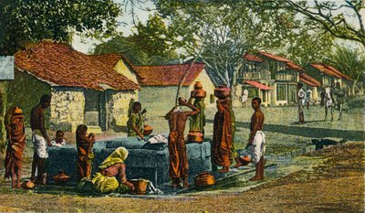 Egy falu Bombay elnökségében, 1906 alkotó: Unbekannt