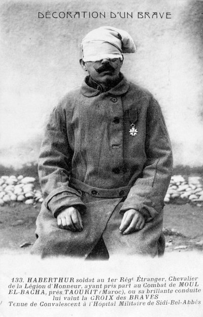 Egy lábadozó légiós, Sidi Bel Abbes, Algéria, 1910 alkotó: Unbekannt