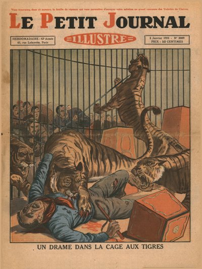 Dráma a tigrisketrecben, 1931. alkotó: Unbekannt