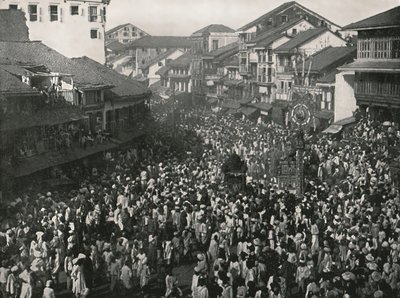 Egy nagyszerű bennszülött körmenet, Bombay, India, 1895. alkotó: Unbekannt