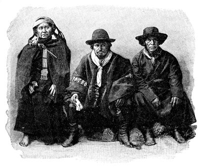 Araucánok csoportja, ChileArgentína, 1895 alkotó: Unbekannt