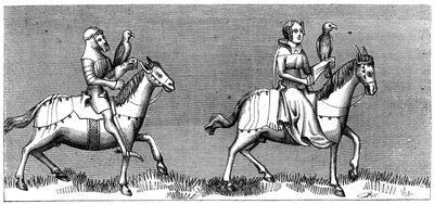 Egy hölgy útnak indul Hawkingban, 1849. 14. század alkotó: Unbekannt