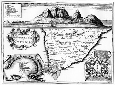 A Jóreménység fokának térképe, Dél-Afrika, 1719 1931 alkotó: Unbekannt