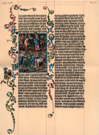 Egy oldal a Wenzel Bibliából, c1400, 1903 alkotó: Unbekannt