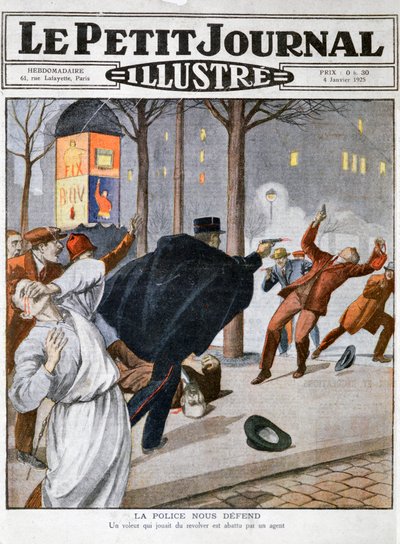 Rendőrségi lövöldözés, 1925. január 4 alkotó: Unbekannt