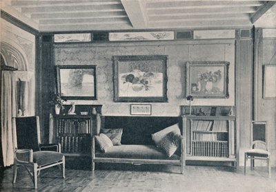 Egy szoba Monsieur G. Roucher párizsi rezidenciájában, Maurice Dufrene bútoraival, 1909 alkotó: Unbekannt