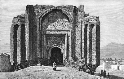 Egy romos 14. századi mecset, Hamadan, Irán, 1895 alkotó: Unbekannt