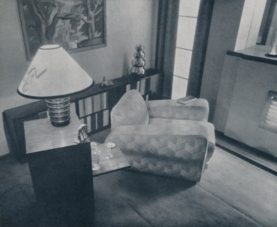 Egy kis szoba, amelyet Michael Dawn tervezett és berendezett, Bedford, Anglia, 1935 alkotó: Unbekannt