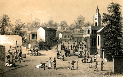 Egy utca Bombayben, 1847 alkotó: Unbekannt