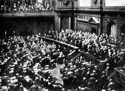 A Reichstag tipikus ülése, a Német Köztársaság parlamentje, 1926 alkotó: Unbekannt