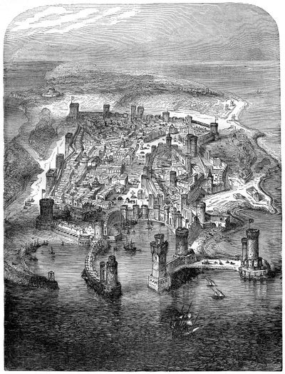 Rodosz látképe, 1480 1882-1884 alkotó: Unbekannt