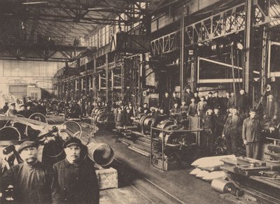 A Putilov-gyár műhelye, kb. 1914 alkotó: Unbekannt