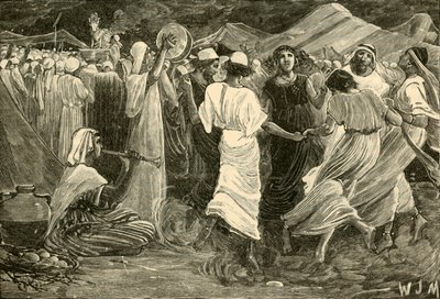 Áron és a borjút imádó izraeliták, 1890. alkotó: Unbekannt