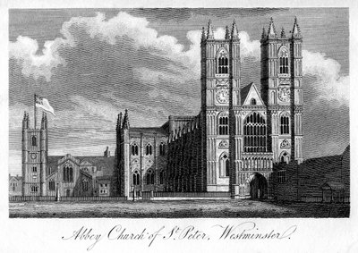 Szent Péter apátsági templom, Westminster, London, 1805 alkotó: Unbekannt