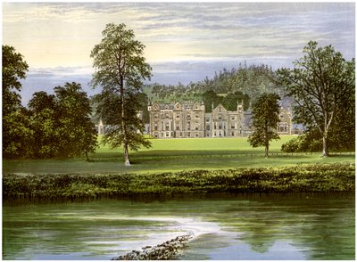 Abbotsford, Roxburghshire, Skócia, a Scott család otthona, 1880 alkotó: Unbekannt
