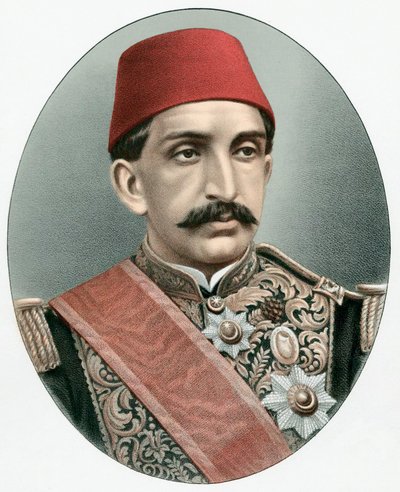 Abdul Hamid II 1842-1918, Törökország utolsó szultána, 1880 alkotó: Unbekannt