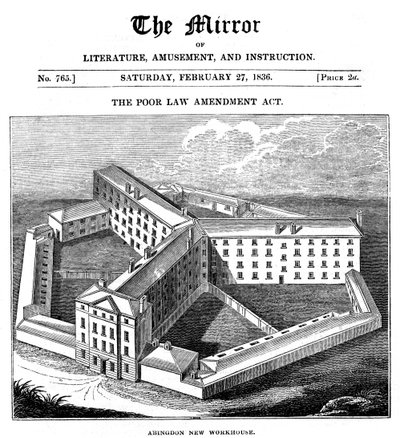 Abingdon Workhouse, Oxfordshire, az Abingdon Union számára épült, 1836 alkotó: Unbekannt