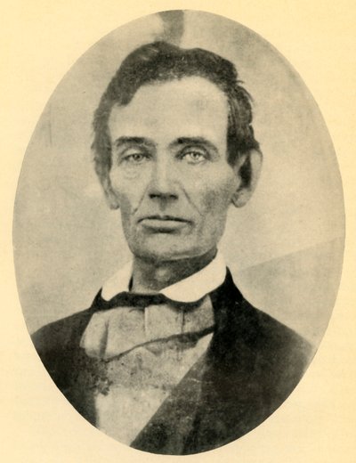 Abraham Lincoln, 1858, 1930. alkotó: Unbekannt