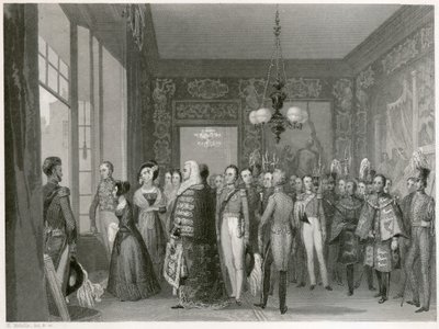 Viktória királynő csatlakozása, Szent Jakab-palota, Westminster, London, 1837 alkotó: Unbekannt