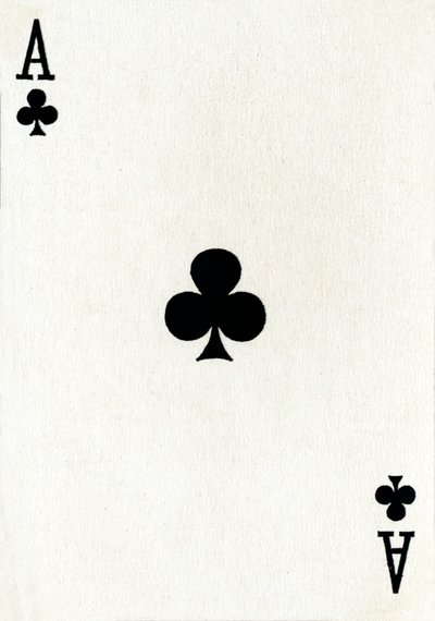 Ace of Clubs a Goodall & Son Ltd. kártyapaklijából, c1940 alkotó: Unbekannt