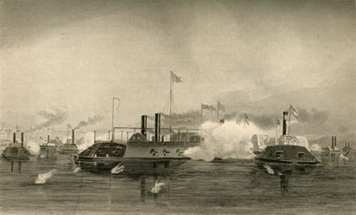A Gunboats akciója Memphisben, 1878. alkotó: Unbekannt