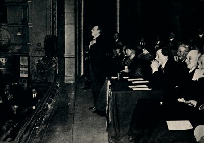 Beszéd egy nyilvános gyűlésen a Finsbury Parkban, 1924, 1945. alkotó: Unbekannt