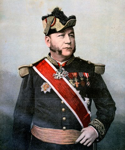 Humann admirális, a francia távol-keleti haditengerészet parancsnoka, 1893 alkotó: Unbekannt