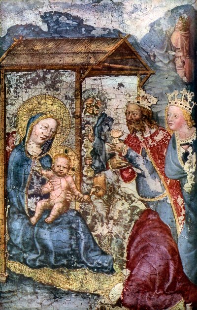 A Háromkirályok imádása, c1360 1955 alkotó: Unbekannt
