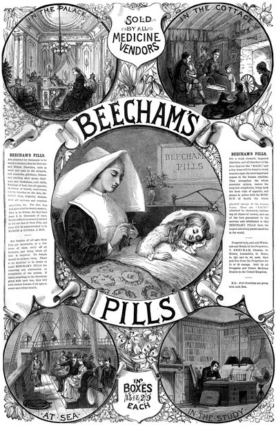 A Beechams tabletták hirdetése, 1887 alkotó: Unbekannt