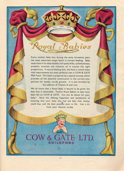 A Cow & Gate Ltd. hirdetése, 1951 alkotó: Unbekannt