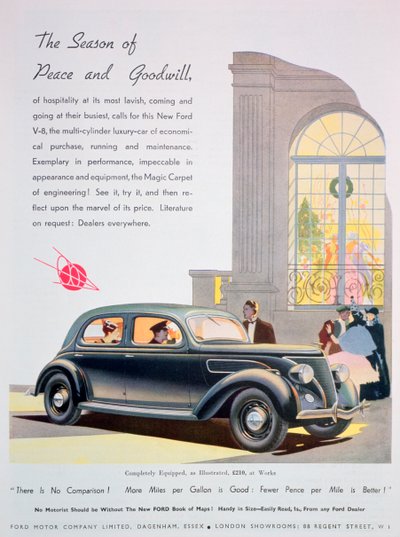 Ford autók hirdetése, 1936 alkotó: Unbekannt