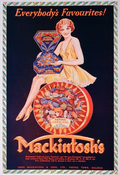 A Mackintoshs karamellás reklámja, 1932 alkotó: Unbekannt