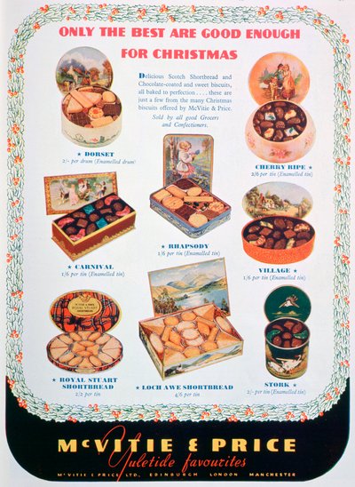 A McVitie és a Price keksz hirdetése, 1938 alkotó: Unbekannt