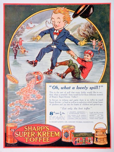A Sharps Super-Kreem Toffee hirdetése, 1923 alkotó: Unbekannt