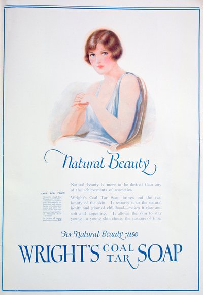 A Wrights szénkátrány-szappan reklámja, 1925 alkotó: Unbekannt