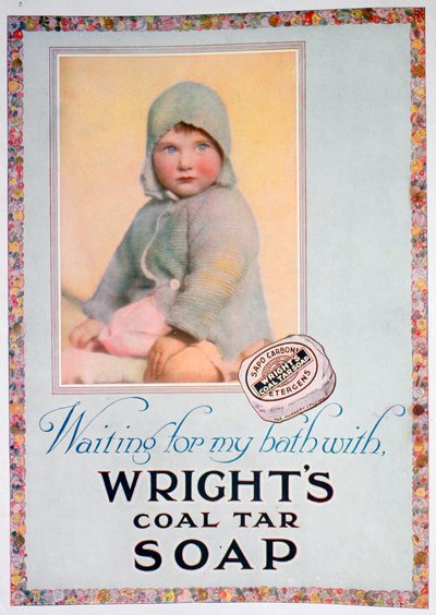 A Wrights kőszénkátrány-szappan reklámja, 1924 alkotó: Unbekannt