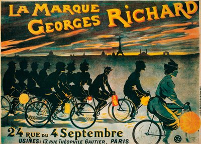 Georges Richard kerékpárok hirdetése, c1900 alkotó: Unbekannt