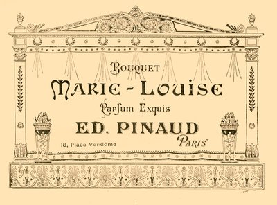 Marie-Louise parfüm reklámja, 1903. alkotó: Unbekannt